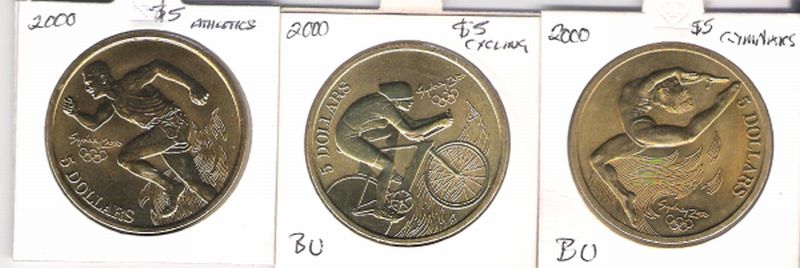 2000-Olympic-$5-Coins