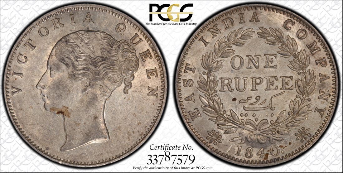 British-India-1-Rupee-1840.