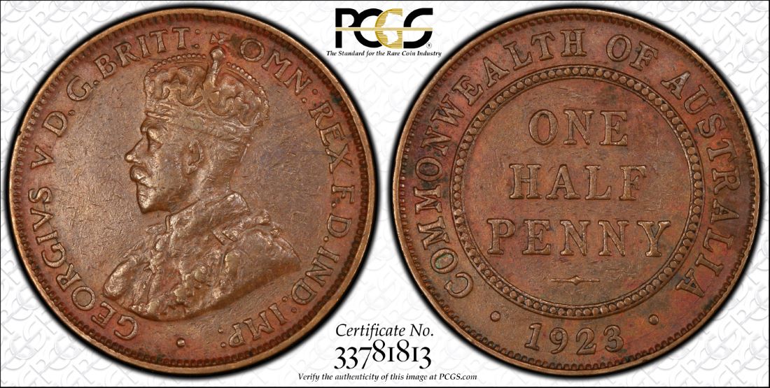 1923-Half-Penny-NGC/-PCGS