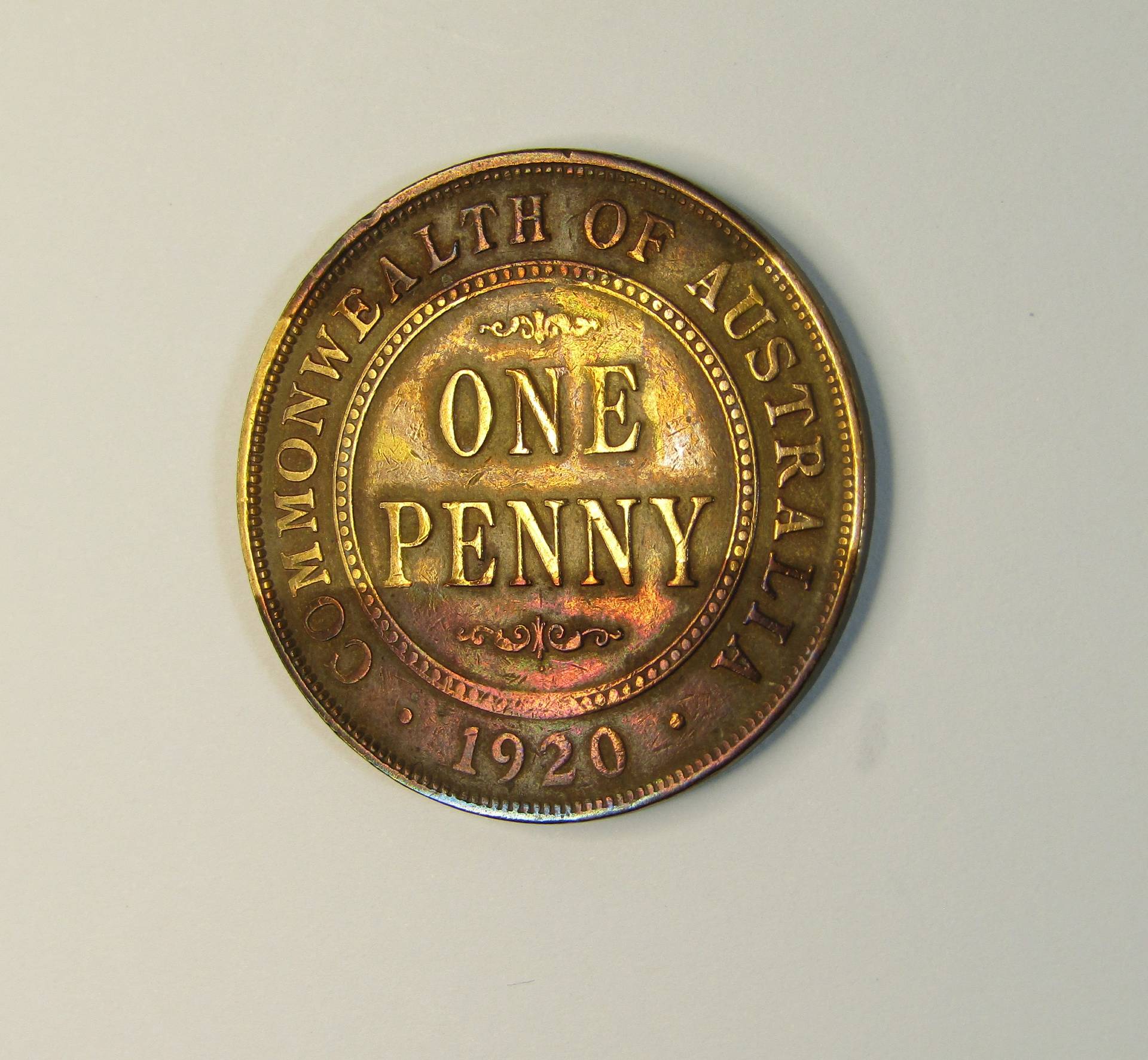 Australian-1920-Idubs-Penny---Bad-Storage-And-Burnishing