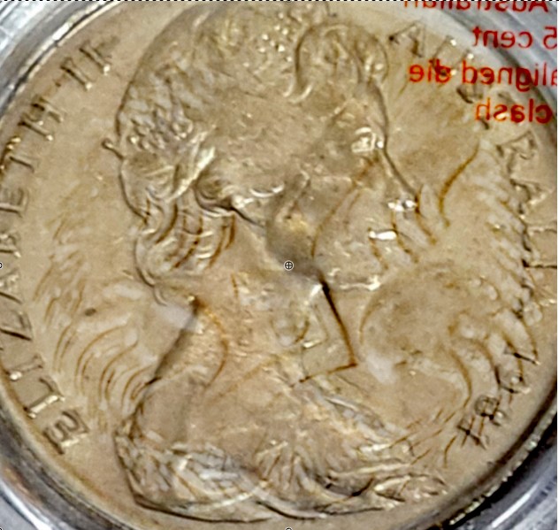 An-Awesome-1981-Australian-5-Cent-Misaligned-Die-Clash