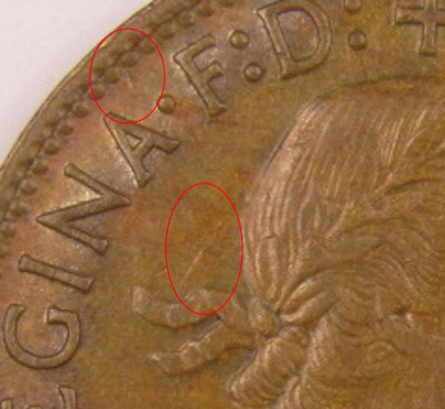 1956-Y.-Penny---Offset-Die-Clash-Visible-On-The-Obverse-Side.