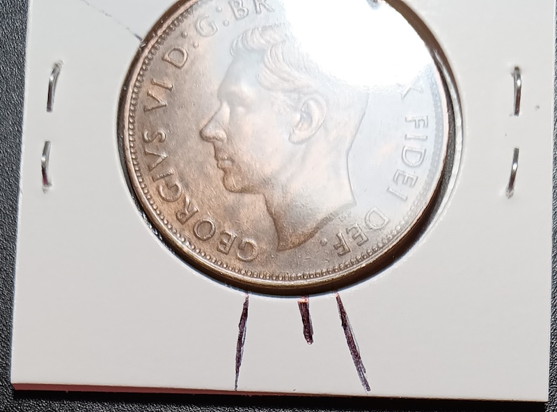 1950-Australian-Penny-With-A-Bulge-Under-Penn