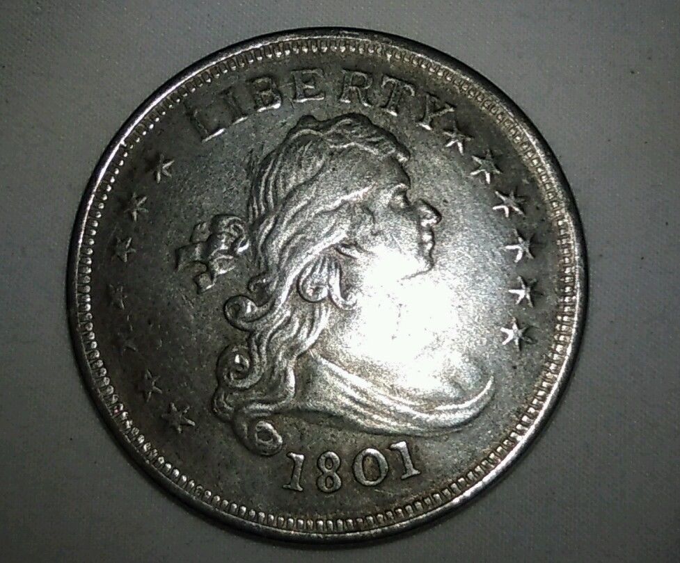 Counterfeit-1799,-1801-Draped-Bust-Dollars-/-1847-CC-Liberty-Seated-Dollar