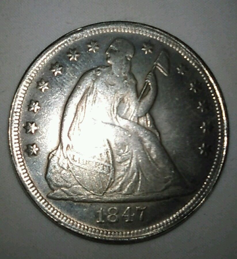 Counterfeit-1799,-1801-Draped-Bust-Dollars-/-1847-CC-Liberty-Seated-Dollar