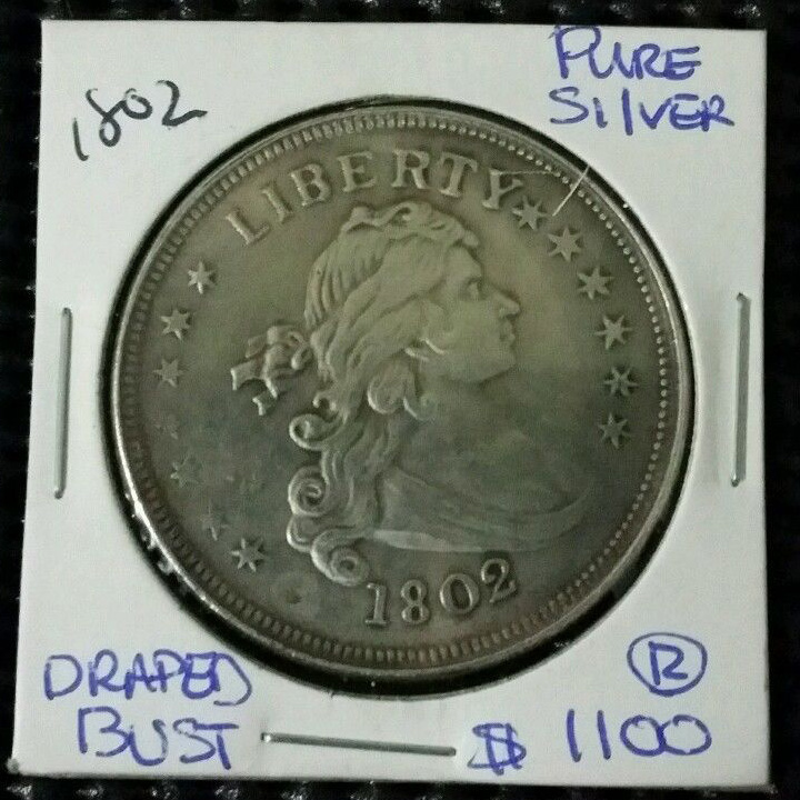 Counterfeit-1802-Draped-Bust-Dollar,-Liberty-Seated-Dollars