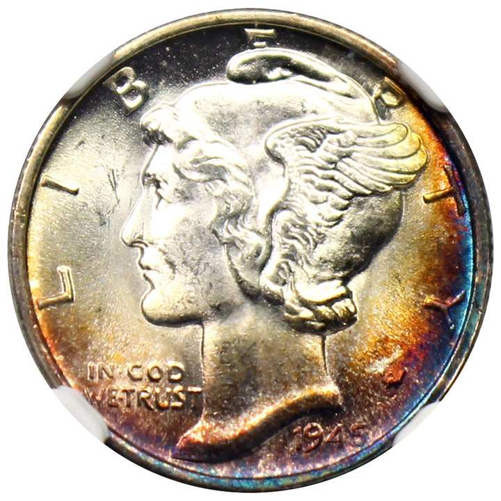 Toned-Mercury-Dimes;-My-Collection-And-Yours