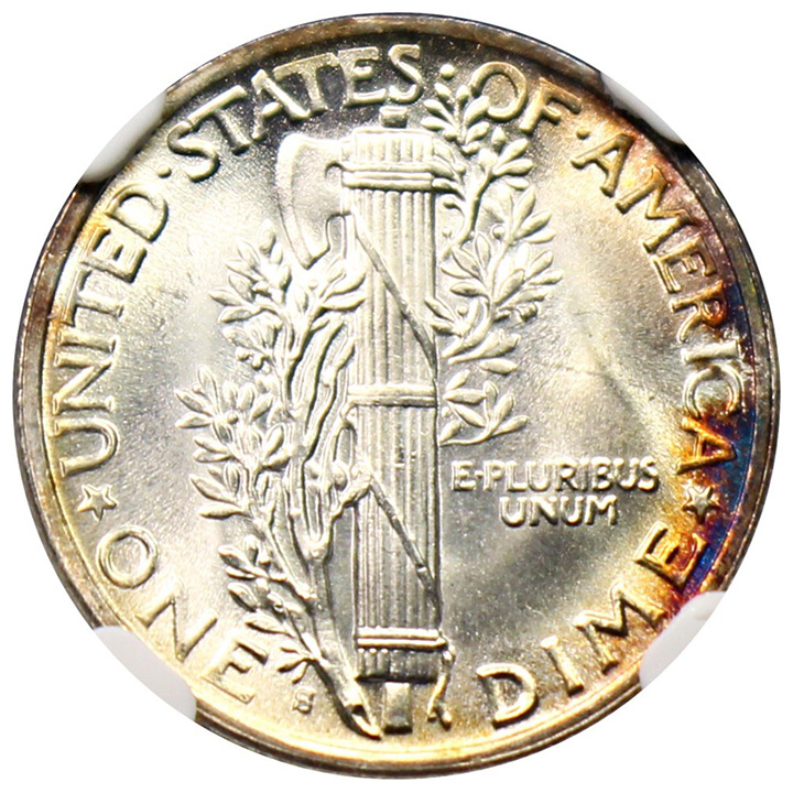 Toned-Mercury-Dimes;-My-Collection-And-Yours