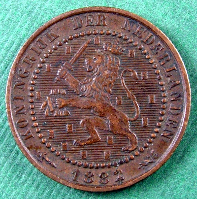 1882-Netherlands-1-Cent-With-Die-Crack-On-The-Date