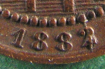 1882-Netherlands-1-Cent-With-Die-Crack-On-The-Date