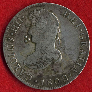 Mysterious-8-Reales-Of-Carolus-IIIi-|-Tooled-Portrait