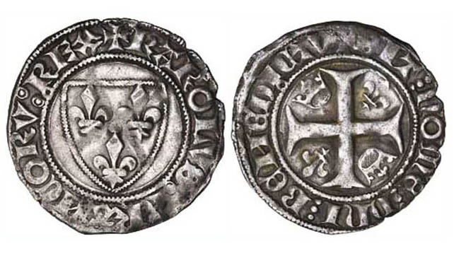 France,-Charles-Vi.-Silver-