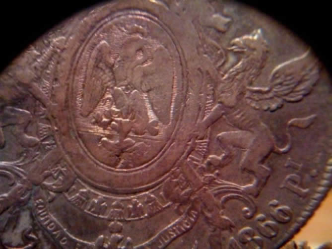 1866-Pi-1-Peso-Maximiliano-Mexico