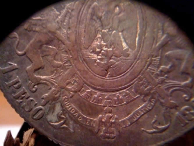 1866-Pi-1-Peso-Maximiliano-Mexico