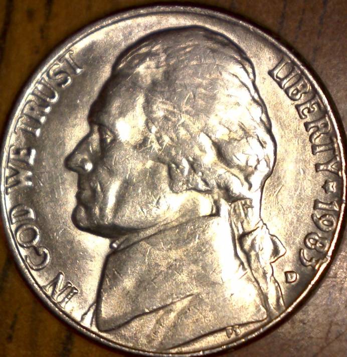 1983-D-Jefferson-Nickel-Doubling?-Class5-Or-6-Or-LDS?