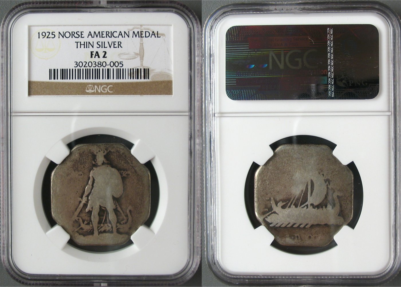 Norse-Thin-Medal-PCGS-Ag3---Post-Some-Of-Your-Norse's