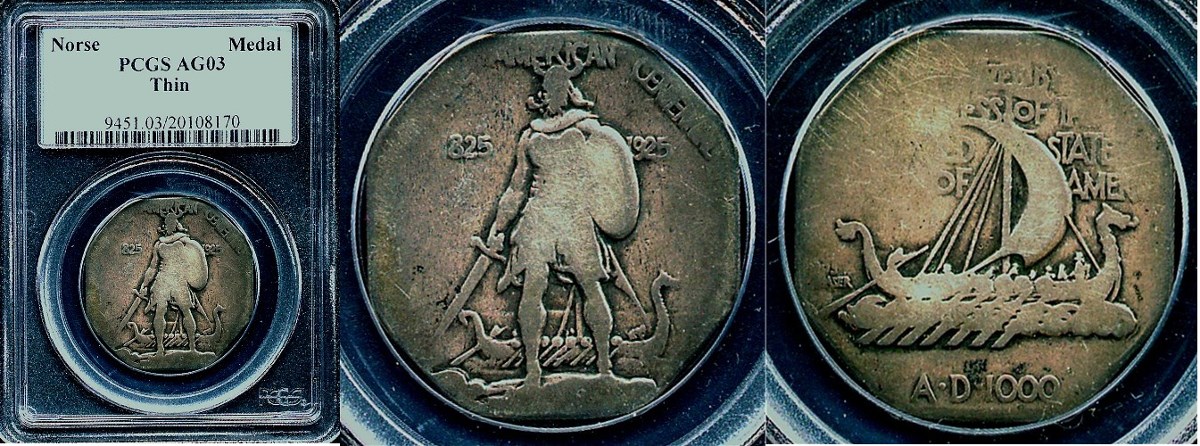 Norse-Thin-Medal-PCGS-Ag3---Post-Some-Of-Your-Norse's