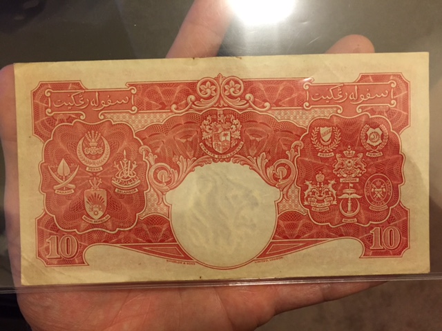 1941-Malaya-10-Dollars