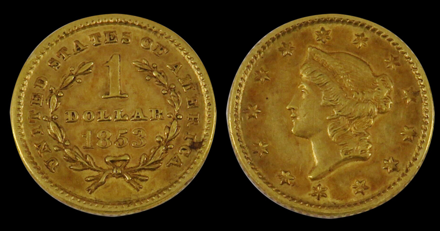 1853-Liberty-Gold-$1-,-Did-I-Find-My-First-Counterfeit-Coin?