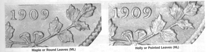 Canadian-Coin-1910-Round-Or-Pointed-Leaves