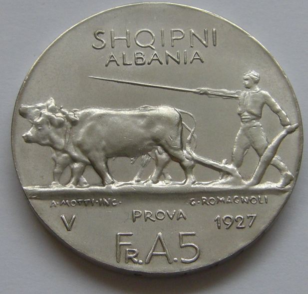 Help,-Real-Or-Fake:-5-Franga-Ari,-1927-Prova---Albania