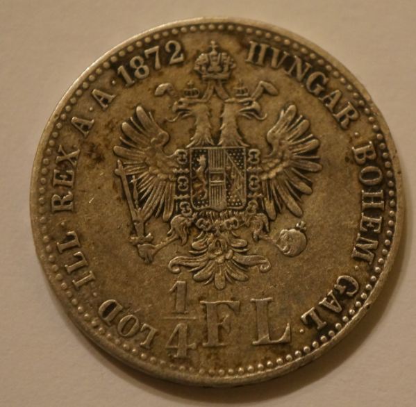 1872-Austria-1/4-Florin