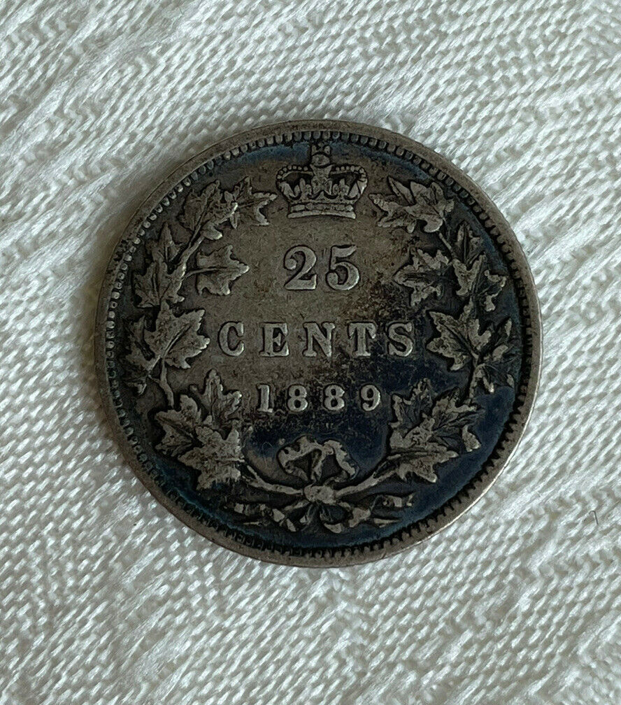 1889-25-Cent-Toned-For-Grading