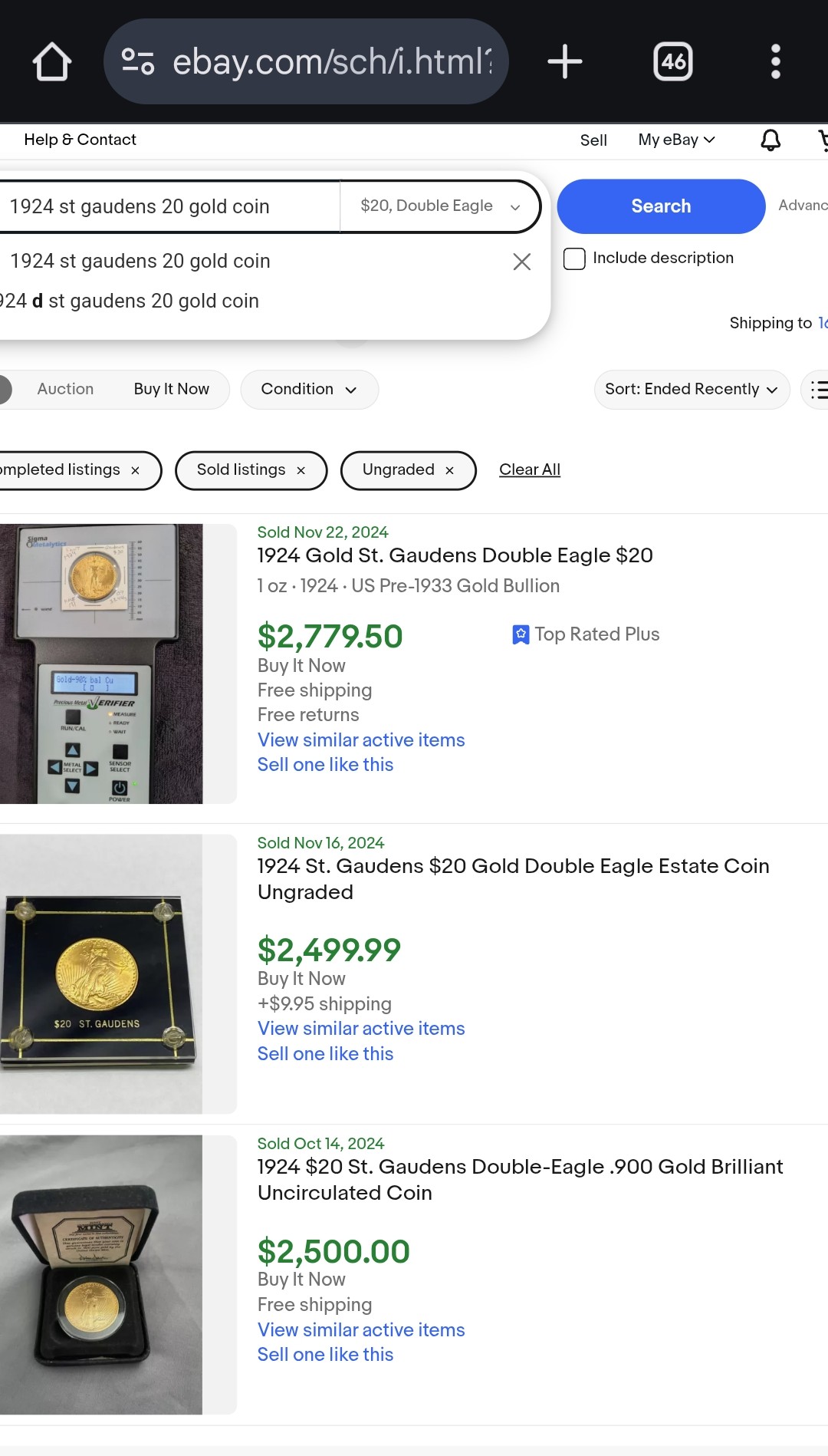 1924-St-Gaudens-$20-Gold-Opinions
