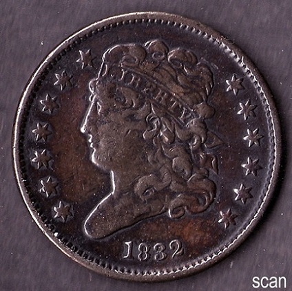 1832-Half-Cent