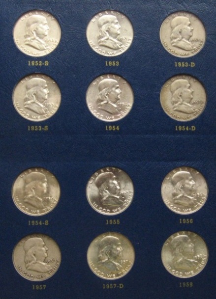 Franklin-Half-Dollar-Dansco-Book-Many-Pictures