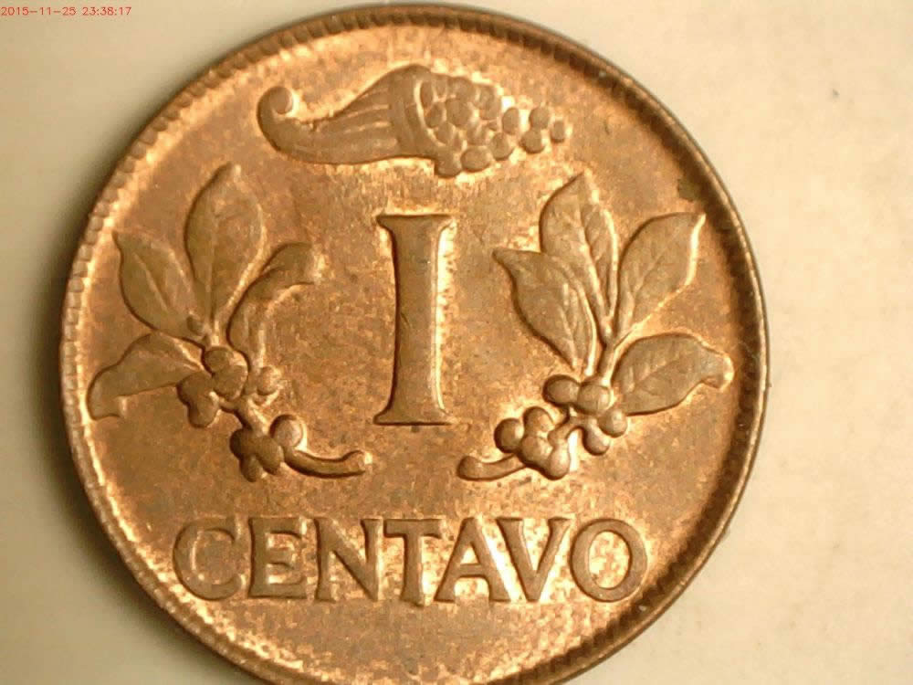 Colombia-1969-1-Centavo--Nice-Double-Date