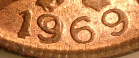 Colombia-1969-1-Centavo--Nice-Double-Date