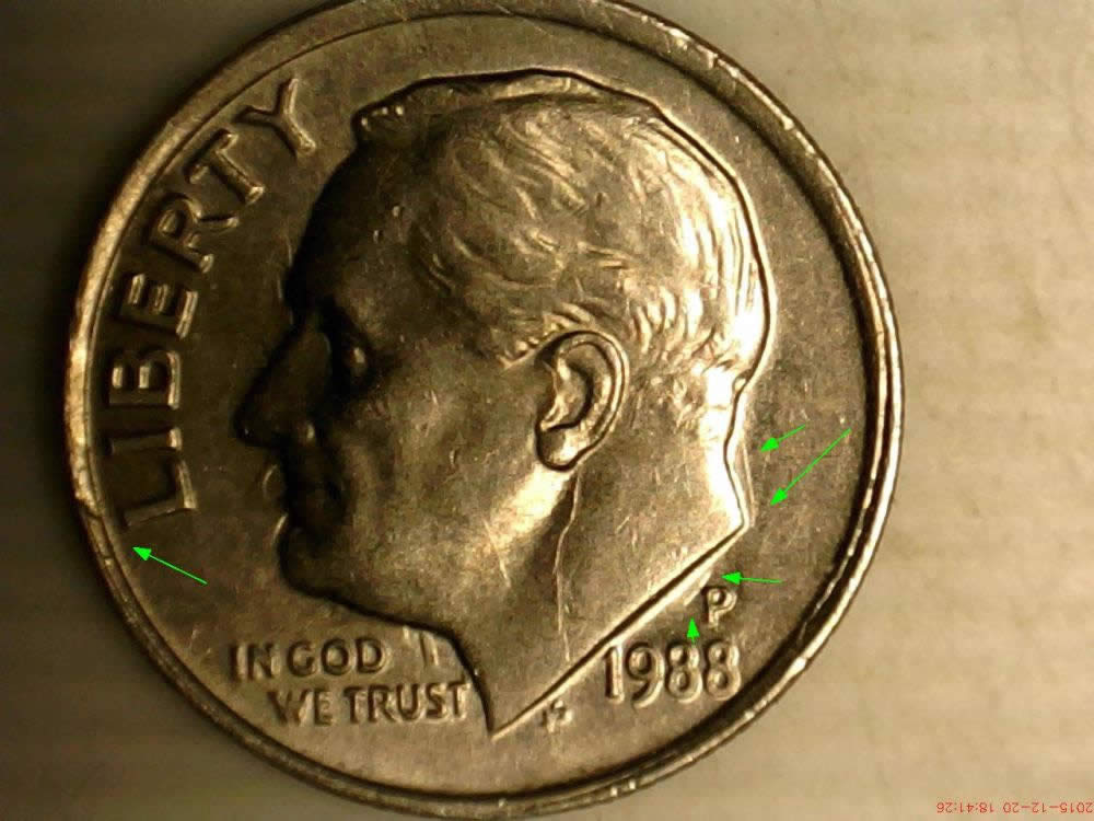 1988-P-Dime-Obverse-And-Reverse-Die-Clash.
