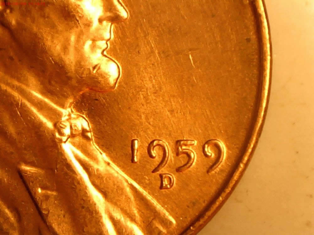 6-1959-D-Lincoln-Cracked-Head-From-Same-Unc-Roll