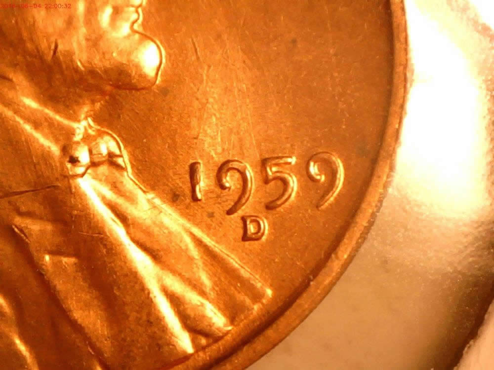 6-1959-D-Lincoln-Cracked-Head-From-Same-Unc-Roll