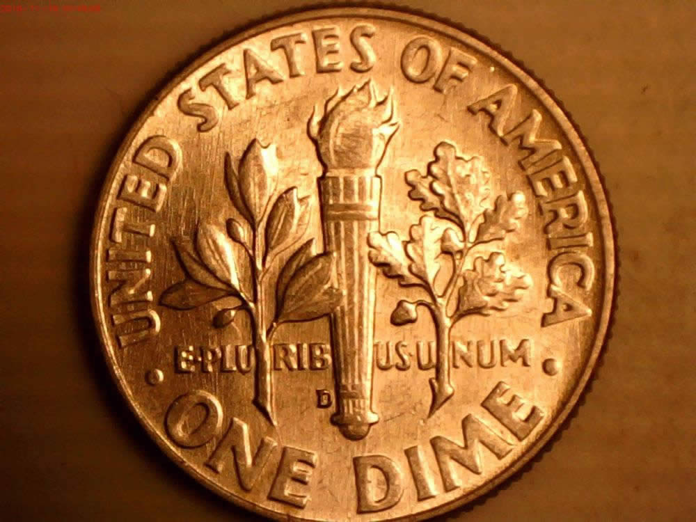 1964-D-Roosevelt-Dime-Spiked-Head-With-Reverse-Clash