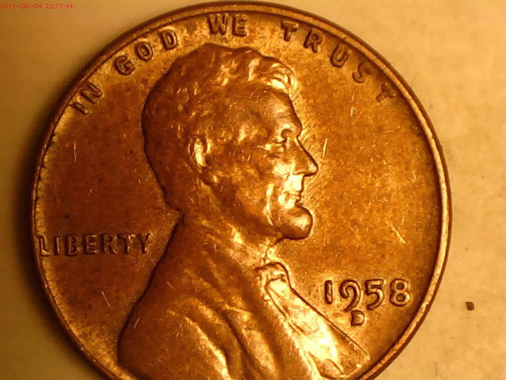 2-1958-D-Lincoln-RPM-From-Same-Die-With-Filled-Up-M/M