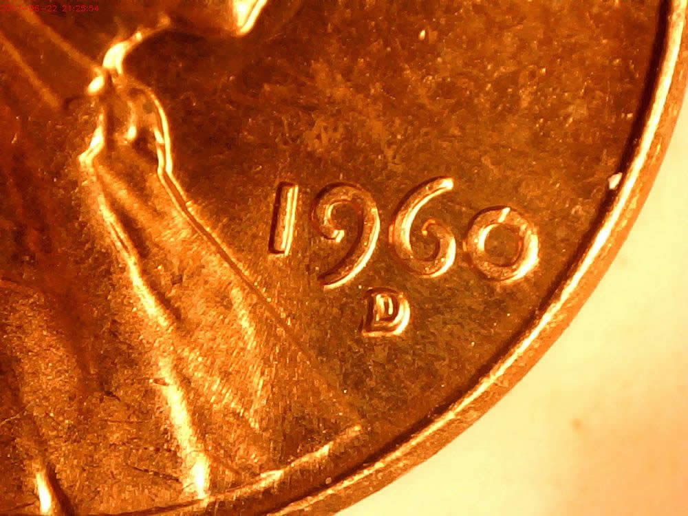 9-1960-D-Lincoln-1MM-003-With-Markers-Found-On-The-Same-Roll-Of-Unc-Cents