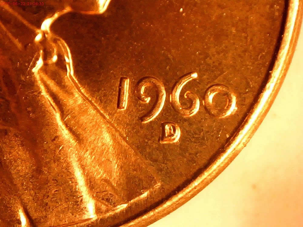 9-1960-D-Lincoln-1MM-003-With-Markers-Found-On-The-Same-Roll-Of-Unc-Cents