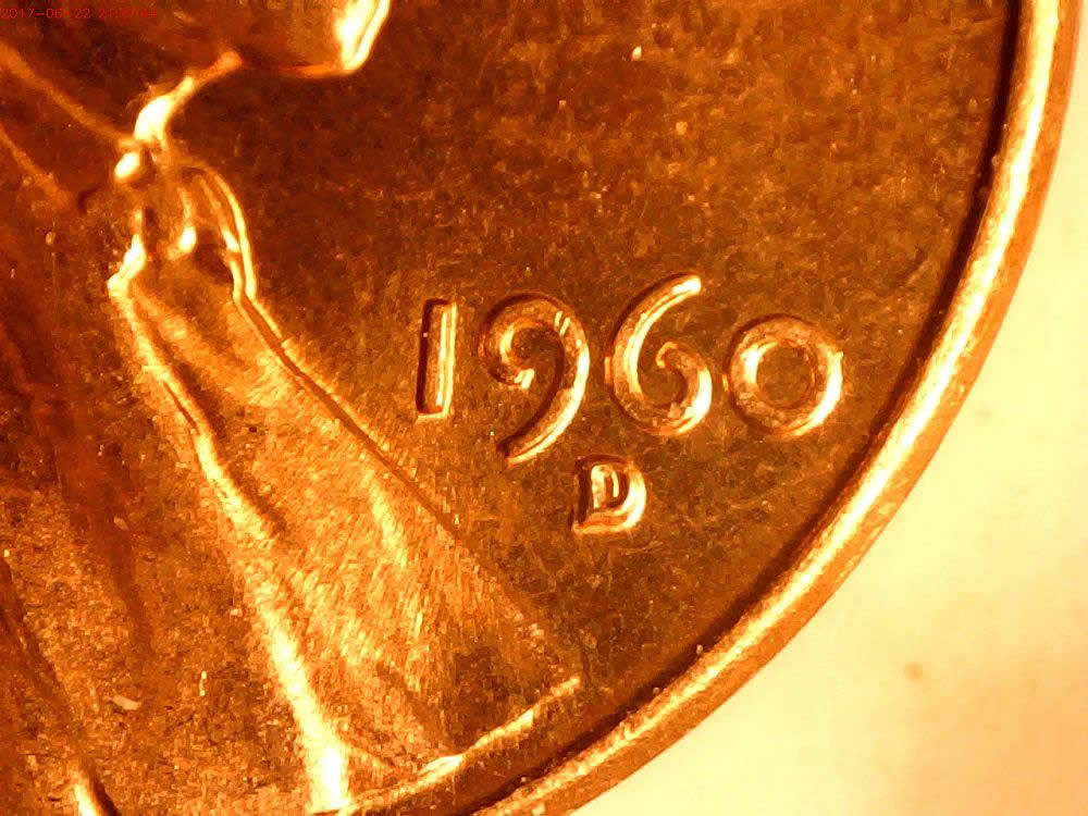 9-1960-D-Lincoln-1MM-003-With-Markers-Found-On-The-Same-Roll-Of-Unc-Cents