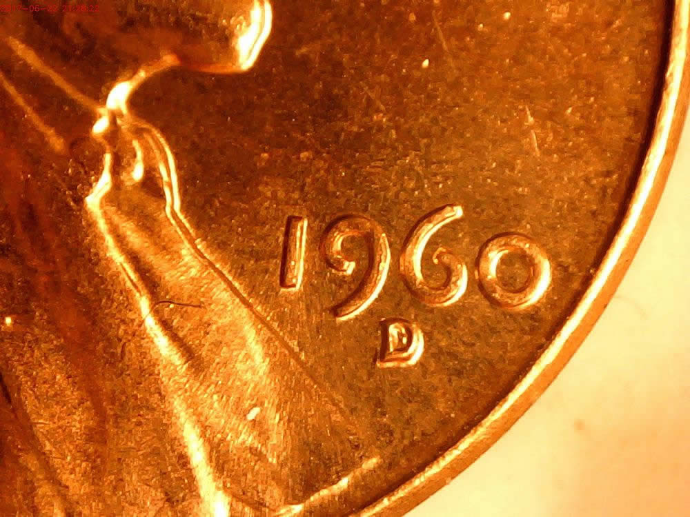 9-1960-D-Lincoln-1MM-003-With-Markers-Found-On-The-Same-Roll-Of-Unc-Cents