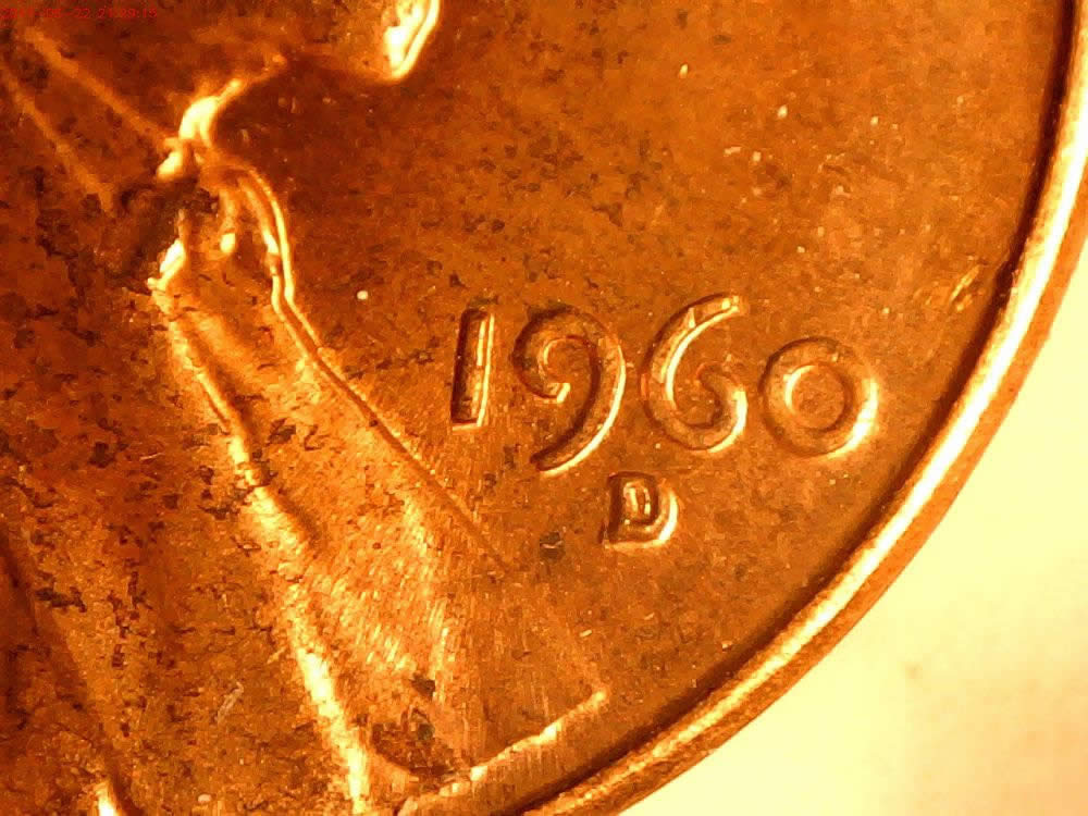 9-1960-D-Lincoln-1MM-003-With-Markers-Found-On-The-Same-Roll-Of-Unc-Cents