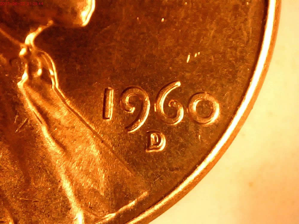 9-1960-D-Lincoln-1MM-003-With-Markers-Found-On-The-Same-Roll-Of-Unc-Cents