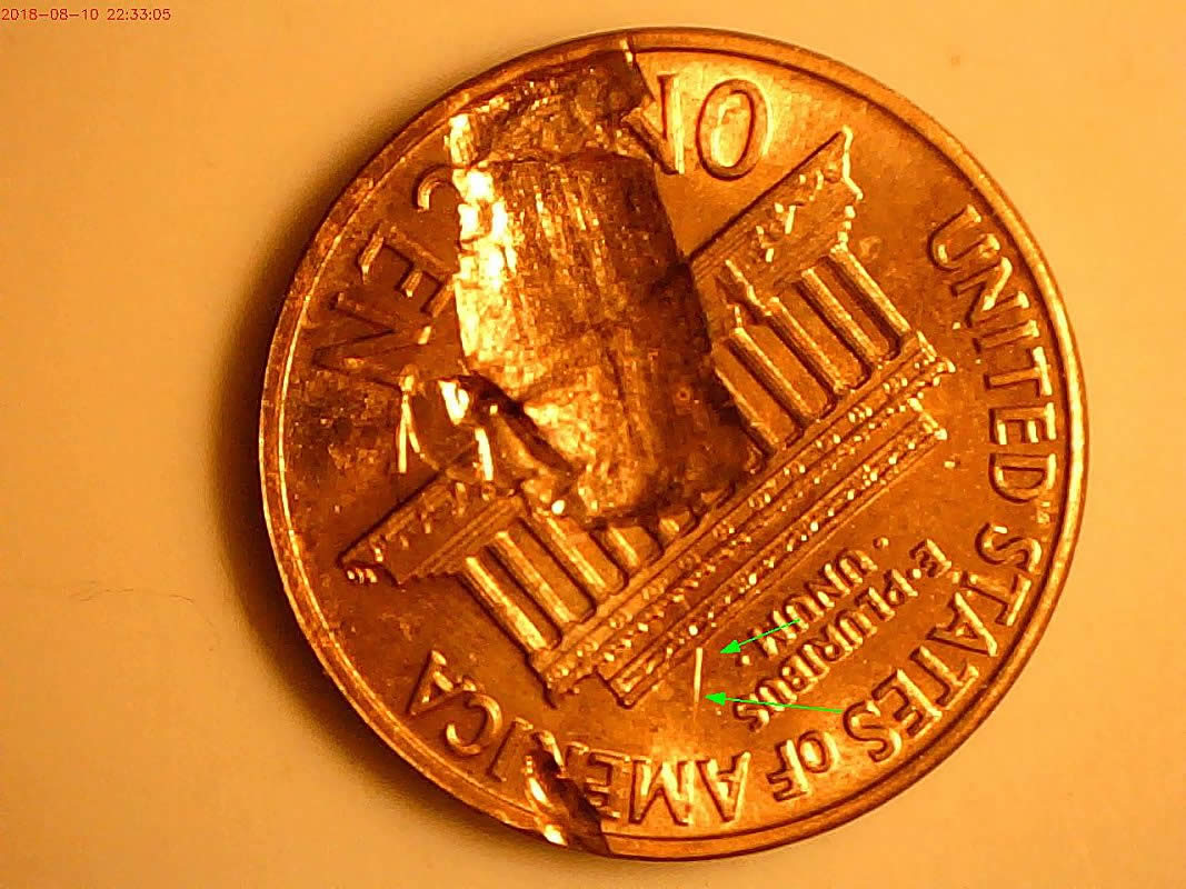 1959-D-Lincoln-Lamination--Struck-Through-Grease-And-OBV-And-REV-Clash