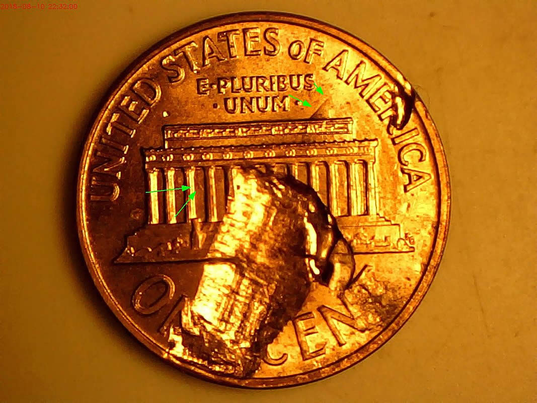 1959-D-Lincoln-Lamination--Struck-Through-Grease-And-OBV-And-REV-Clash