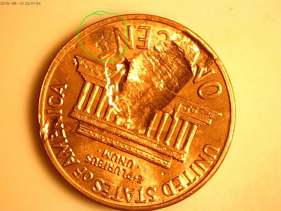 1959-D-Lincoln-Lamination--Struck-Through-Grease-And-OBV-And-REV-Clash