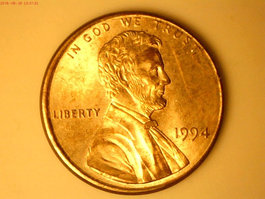 1994--Lincoln-Cent-With-A-Different-Color-Unplated?