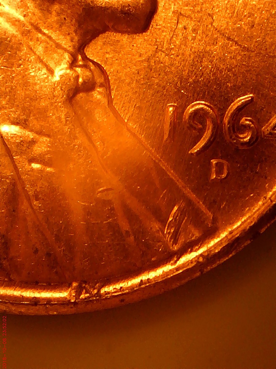 1964-D-Unc--Lincoln-With-Feeder-Fingers-?