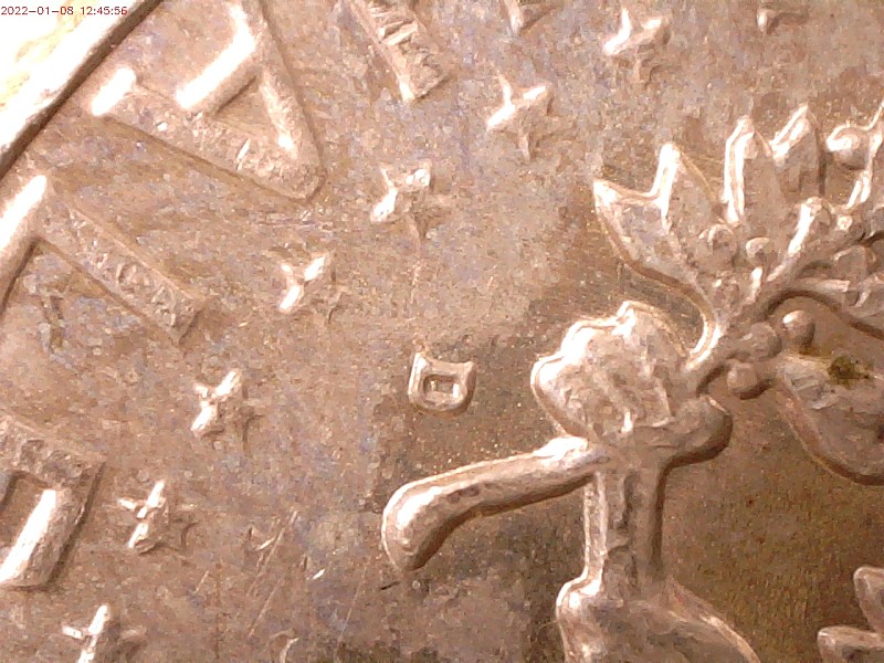 1964--D-1/2-Dollar-,RPM-Or-A-Well-Place-Die-Chip-?