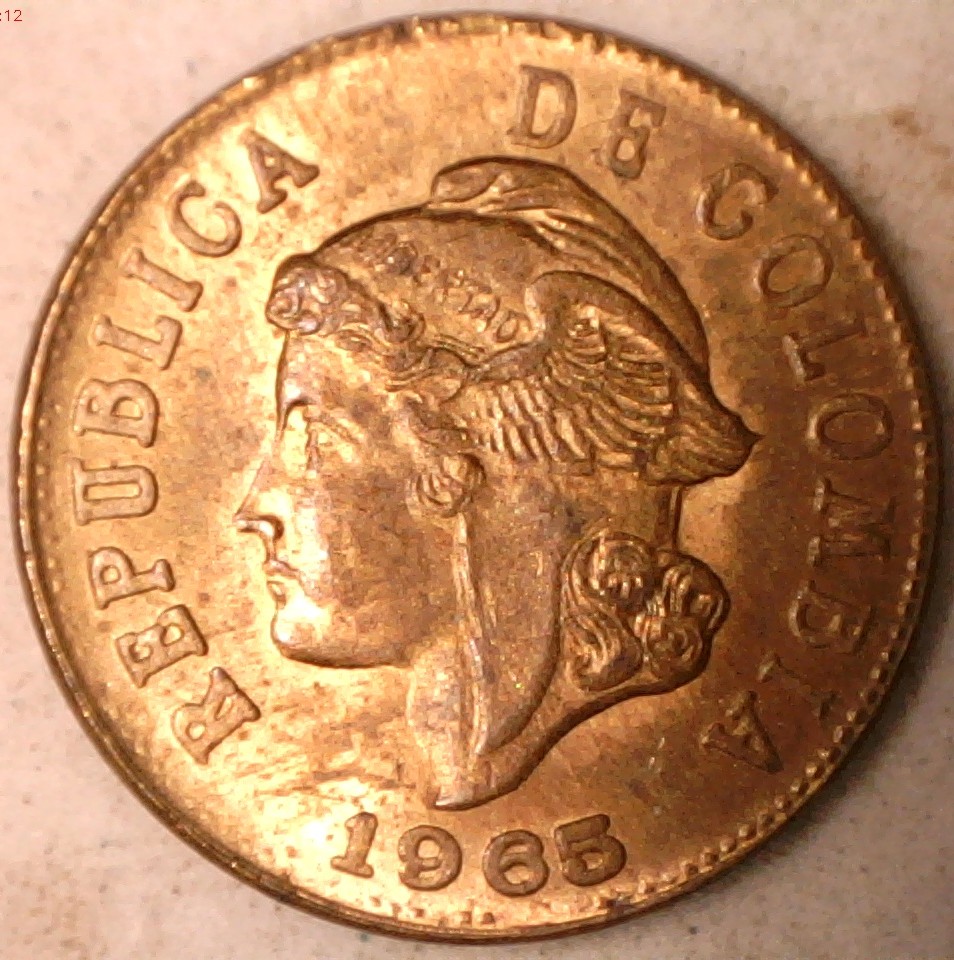 1965-Colombia-2-Centavos-With-2-Rim-To-Rim-Die-Cracks.